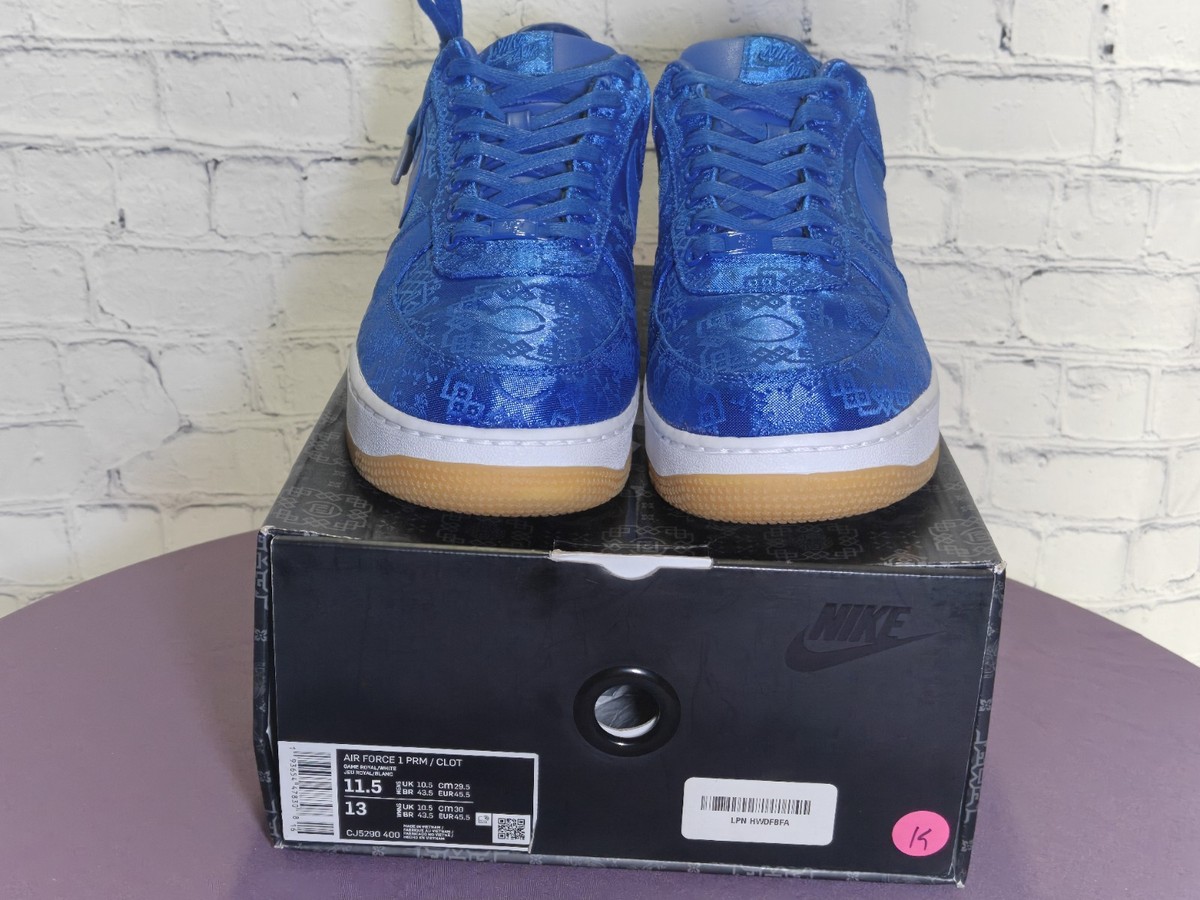Nike Air Force 1 x Clot PRM 'Royal Silk' (CJ5290-400) - Size 11.5