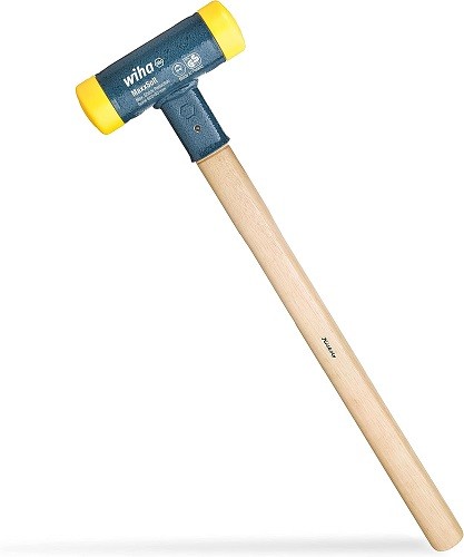 Wiha Dead Blow Hammer – 1,389 G, 5,1 Cm Schlagfläche, Rückschlagfreier Hammer Aus Polyurethan Mit Stahlstiel