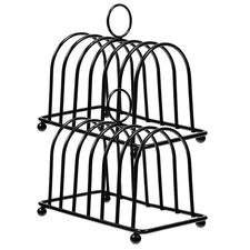  2pcs Toast Holder: Bakeware Toast Bread Rack - Vertical Metal Stand -