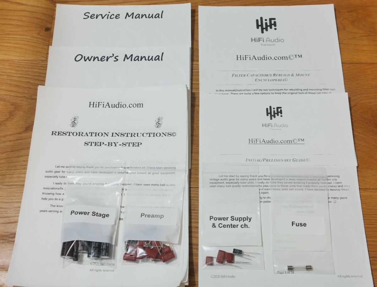 McIntosh C26 FULL restoration recap repair upgrade rebuild kit