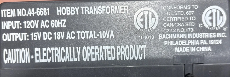 Spectrum Magnum~HO~Variable DC Hobby Transformer!!!!! - Image 2 of 2