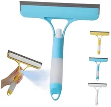 3 in 1 Spray Squeegee, Window Squeegee with Spray 3 in 1 Window Squeegee Blue