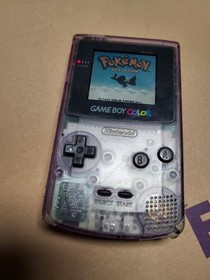 Nintendo Game Boy Color Atomic Purple Handheld System For Parts Or Repair