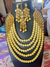 sk 17 Indian Jewelry Bollywood New Style Beautiful layer Party Wear Necklace Set