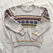 Janie and Jack 'The Flurry' Fair Isle Sweater Boys Size 7