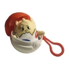 🎊 VTG 1999 Burger King Pokémon Togepi Keychain Plush Stuffed Kids Meal Toy Ball