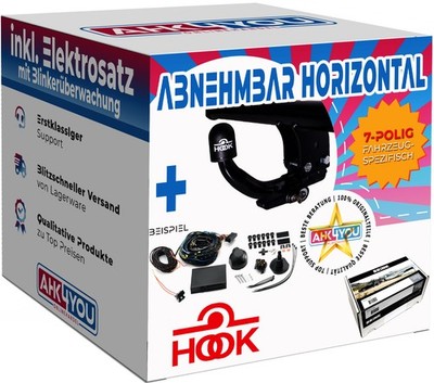 HOOK AHK für Ford Focus III Turnier 11-18 hori. + 7-pol BRINK ES SPEZ