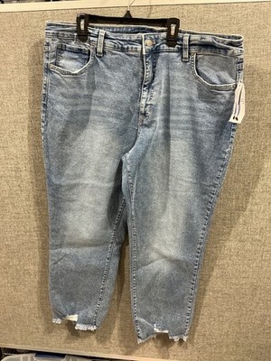 Time and Tru High Rise straight leg ankle ast sz