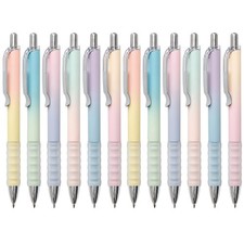 Retractable 0.7mm Gel Pens - Fine Point Black Ink for Smooth Writing