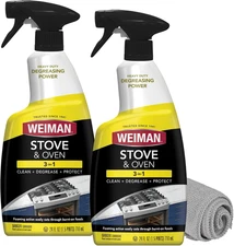 Heavy Duty Stove and Oven Cleaner and Degreaser for Glass, Ceramic Cooktops, BBQ