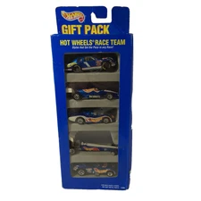 Vintage Hot Wheel 5 Car Pack Race Team Gift Pack #13506 New Unopened Box Damage