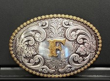 Nocona Oval Initial Buckle F - Acc Buckle - 37072-F