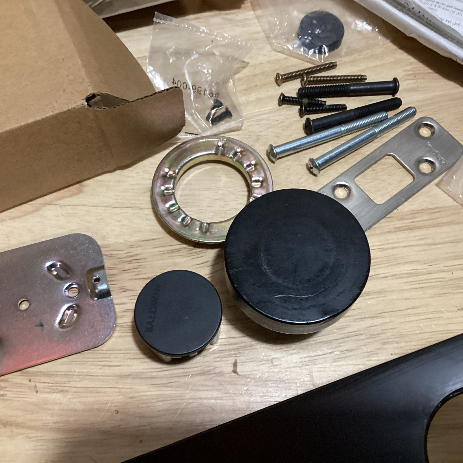 Baldwin FD.SANxCON.CQE Santa Cruz Full Dummy Full Plate Handleset - Black *READ*