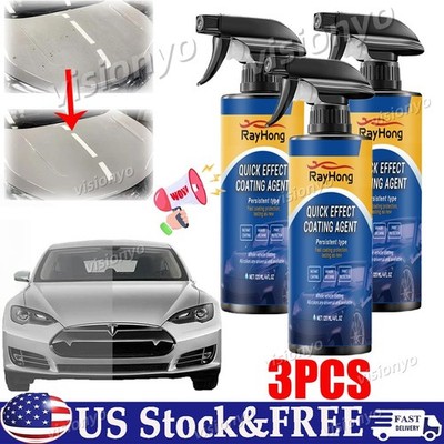 Car Coating Spray,Quick Effect Coating Agent,Car Scratch Wax Polish Spray Liquid