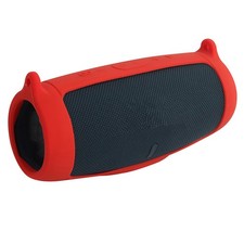 Red Silicone Cover Case Kit With Strap For JBL Charge 5 Bluetooth Speaker