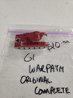 Vtg 1984 Transformers G1 Warpath 100% Complete Mini Vehicle