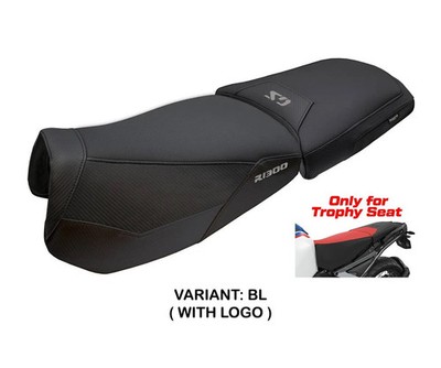 Seat cover Bear Black + logo Tpz compatible BMW R 1300 GS ADV TROPHY 2024 2026