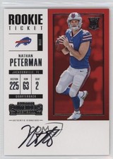 2017 Panini Contenders Rookie Ticket RPS Nathan Peterman #308 Auto sc2