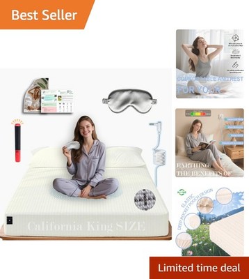 California King Grounding Sheets - Soft Cotton & Silver Fiber for Restful Sleep