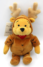 Disney Winnie the Pooh Reindeer Bean Bag Plush 8" Mini Bean Bag