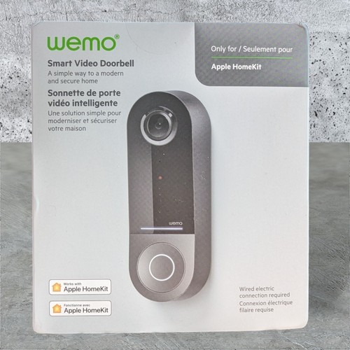 Belkin WeMo WDC010 Apple HomeKit HD Smart Video Doorbell 745883820092
