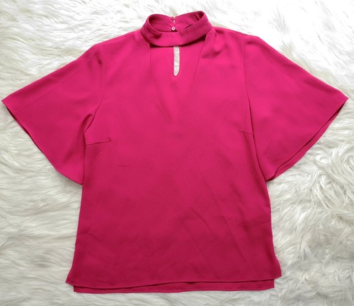 ZARA WOMAN HOT PINK FUCHSIA CUT OUT 