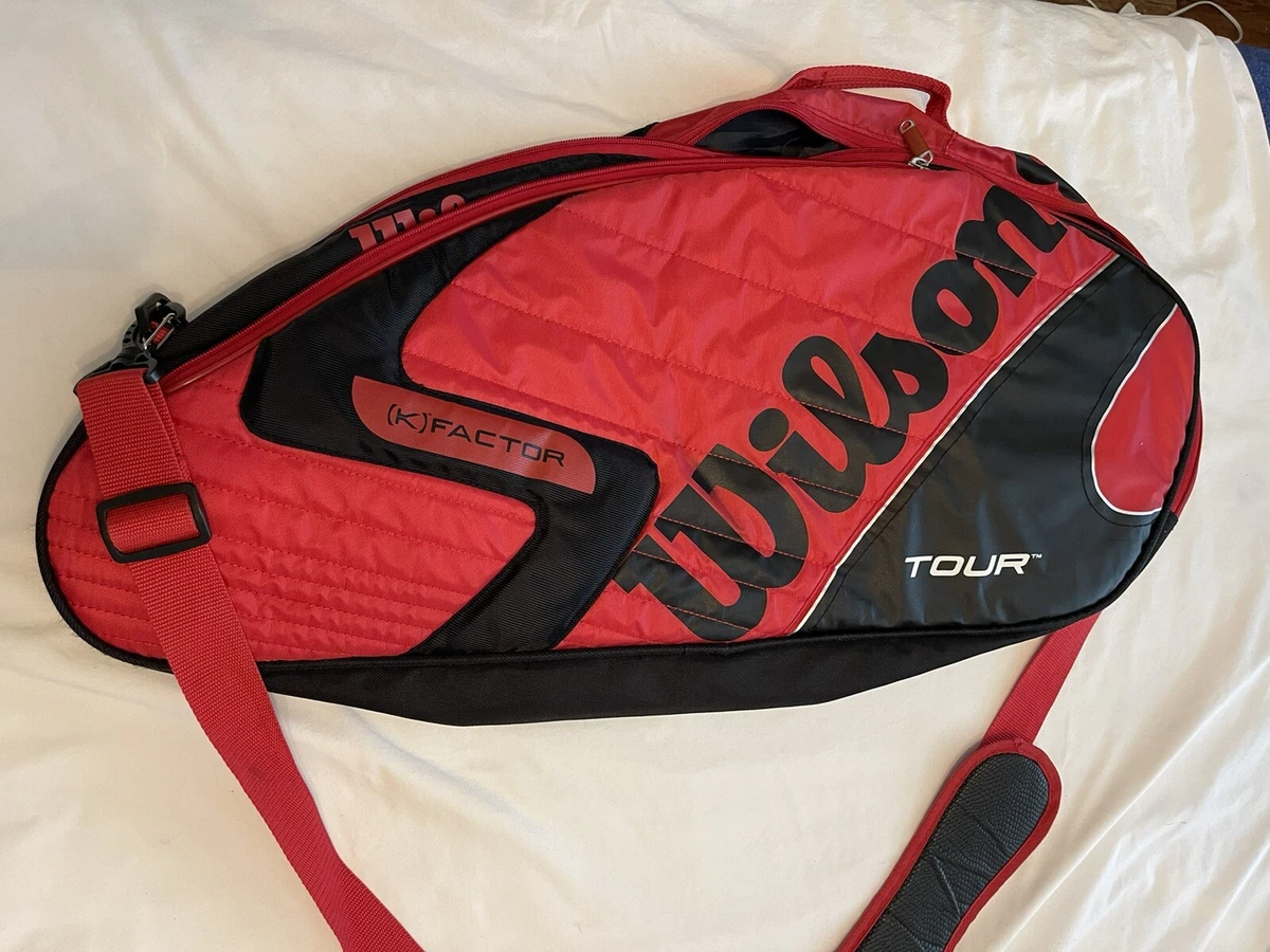 WILSON TOUR K FACTOR TENNIS RACKET BAG EXCELLENT