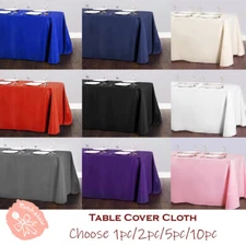 60" x 102" Rectangle 6ft Tablecloth Table Cover Party Wedding Linen