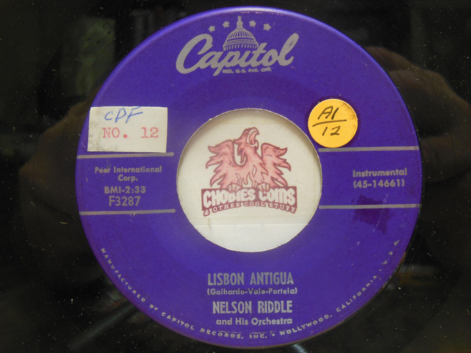 Nelson Riddle And His Orchestra – Lisbon Antigua / Robin Hood, 45 RPM ...