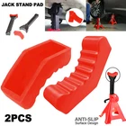 2pc Rubber Car Jack Lift Pad Stand Pinch-Weld Floor Frame Rail Adapter Jack Tool