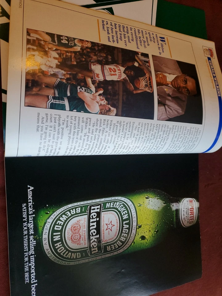 Programa Knicks 1987 10 de noviembre 1987 Atlanta Hawks Ewing/Wilkins/mark Jackson Foto 3 de 4