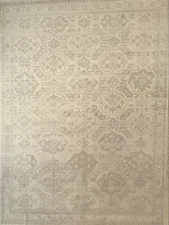 Terrific Transitional - Distressed Oushak Design - Vintage Rug - 11.11 x 15 ft.