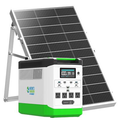 Nature's Generator Lithium 1800 + 100W Solar Panel