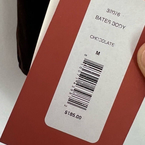 NWT Alix NYC x Revolve Velvet Bates Chocolate Brown Bodysuit Size M