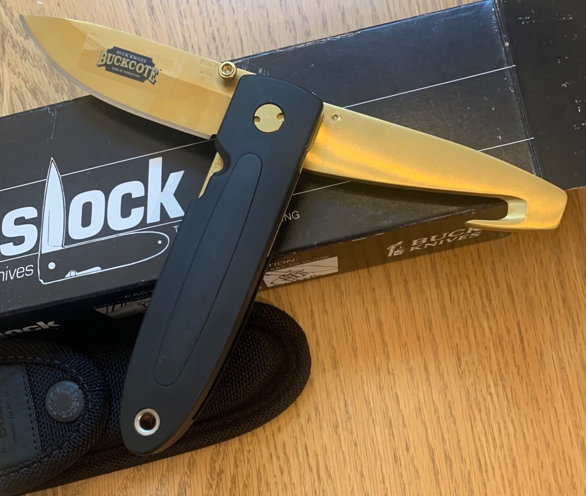 RARE VINTAGE BUCK 180 BUCKCOTE CROSSLOCK KNIFE NEVER USED IN BOX