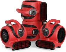 ALORAIR Air Mover Blower Fan 600CFM Water Damage Restoration Carpet Dryer -4PCS