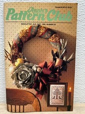 Annie's Pattern Club Newsletter Aug-Sept 1989 Craft Book  58 With Patterns