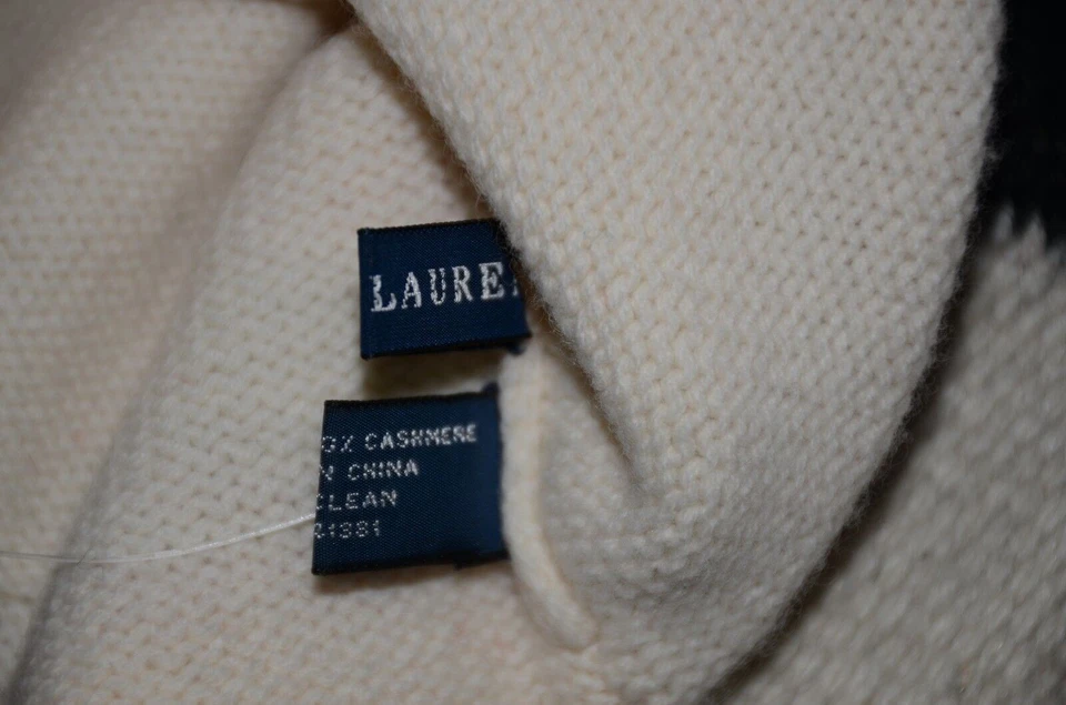 Gorro Ralph Lauren Etiqueta Azul Mezcla Cachemira y Lana Talla Única Foto 3 de 3