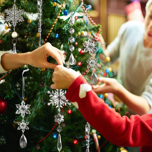 18 piezas de adornos para árboles de Navidad, decoraciones para fiestas - Foto 3 di 9