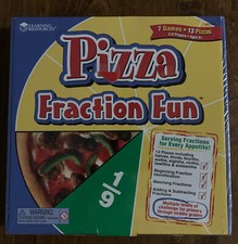 Learning Resources Pizza Fraction Fun Math Game Ages 6 , New, Sealed