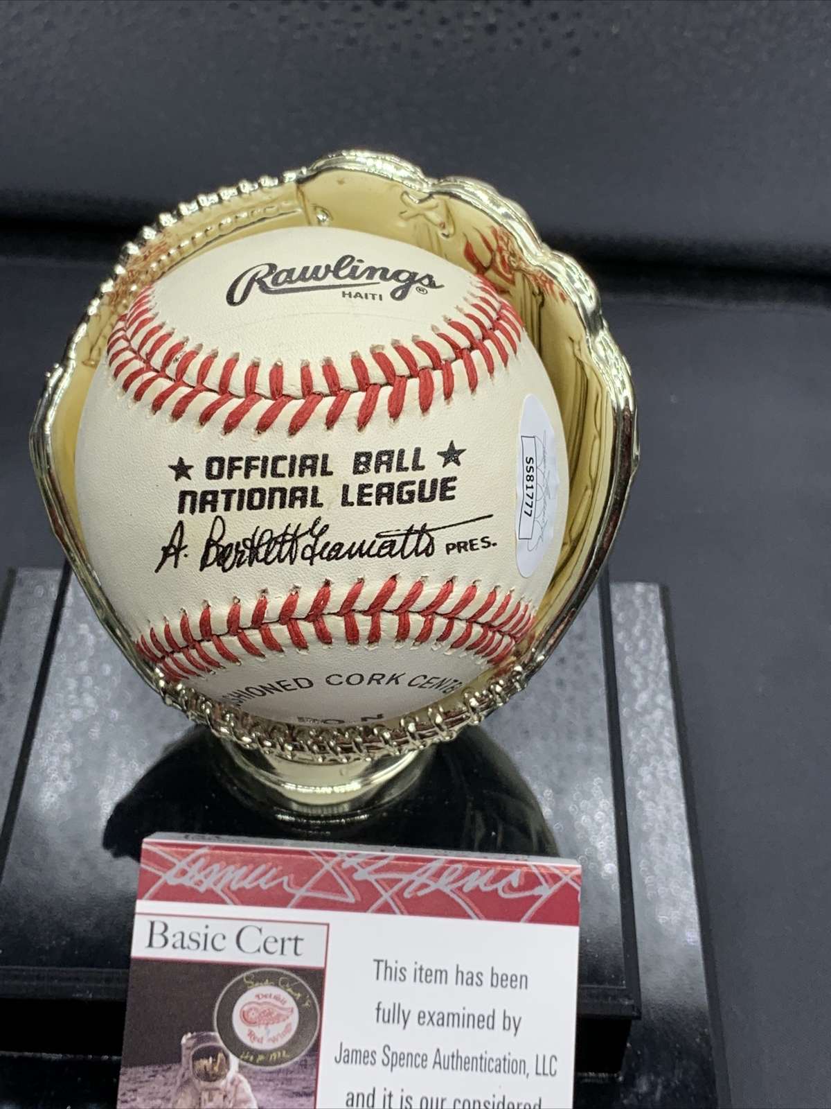 Rare Handsome Ransom Jackson Signed National League Ball Cubs Dodgers ...