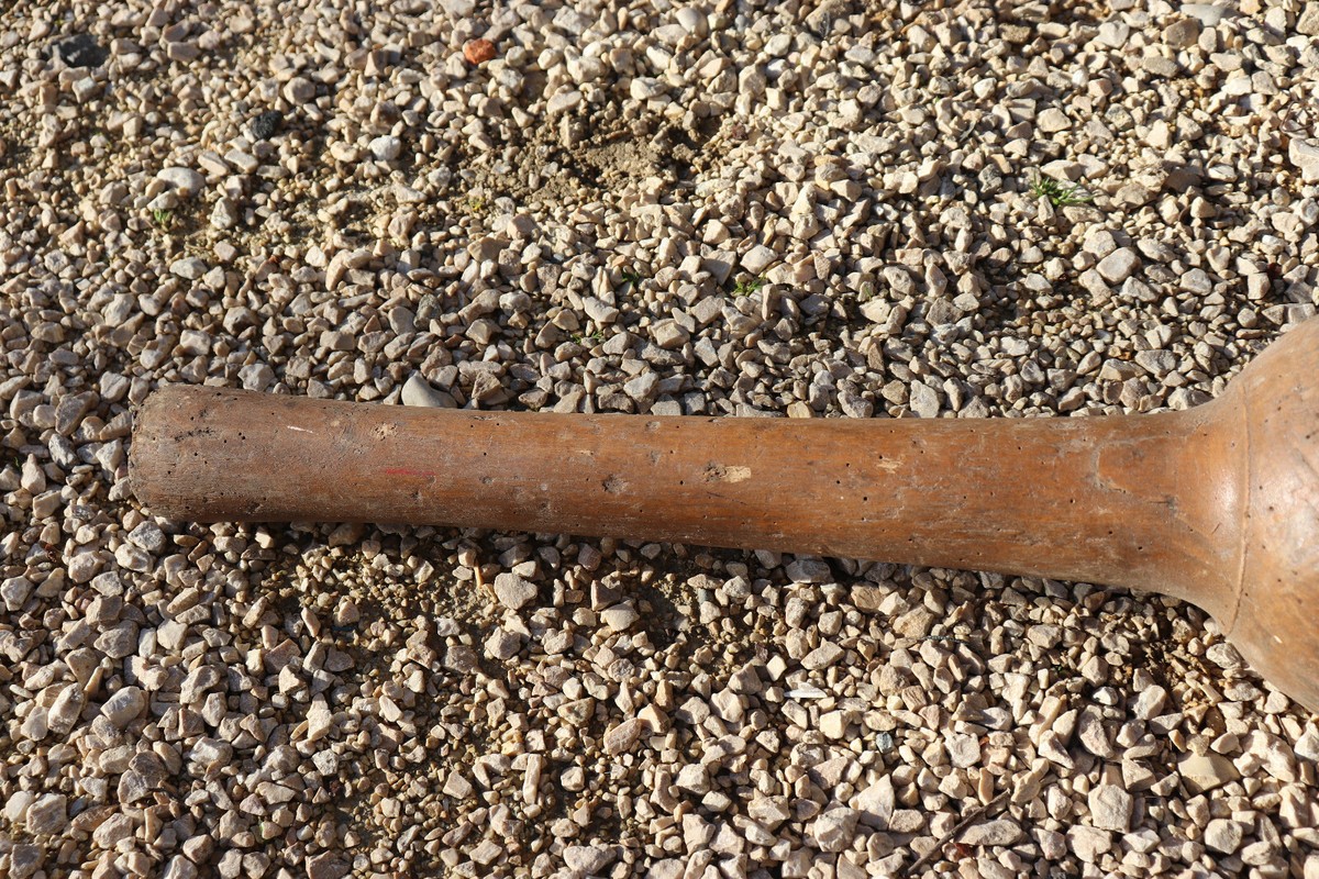 Quille Basque Ancienne En Chêne - Jeu De 9 Quilles Hauteur 98 Cm - Début XXe Siècle - Objet De Décoration Vintage