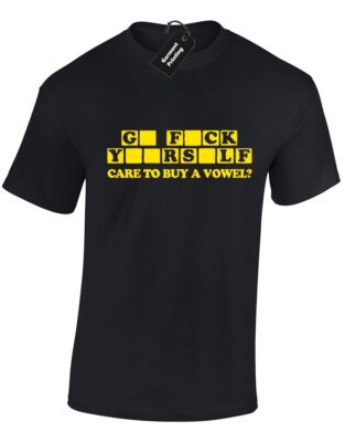LUSTIGES SCRABBLE HERREN T-SHIRT RETRO NEU HOCHWERTIGES DESIGN UNHÖFLICHER SPRUCH GESCHENK