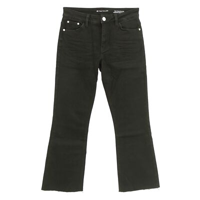  TOM TAILOR 7/8 Damen Jeans Hose KATE Bootcut black schwarz 29123