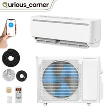 9000 BTU SEER19 110V Split Air Conditioner COOL HEAT PUMP System Ductless Wifi