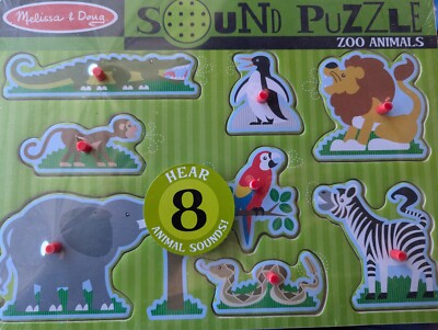 Zoo Animals Sound Puzzle Melissa & Doug 727 for sale online | eBay
