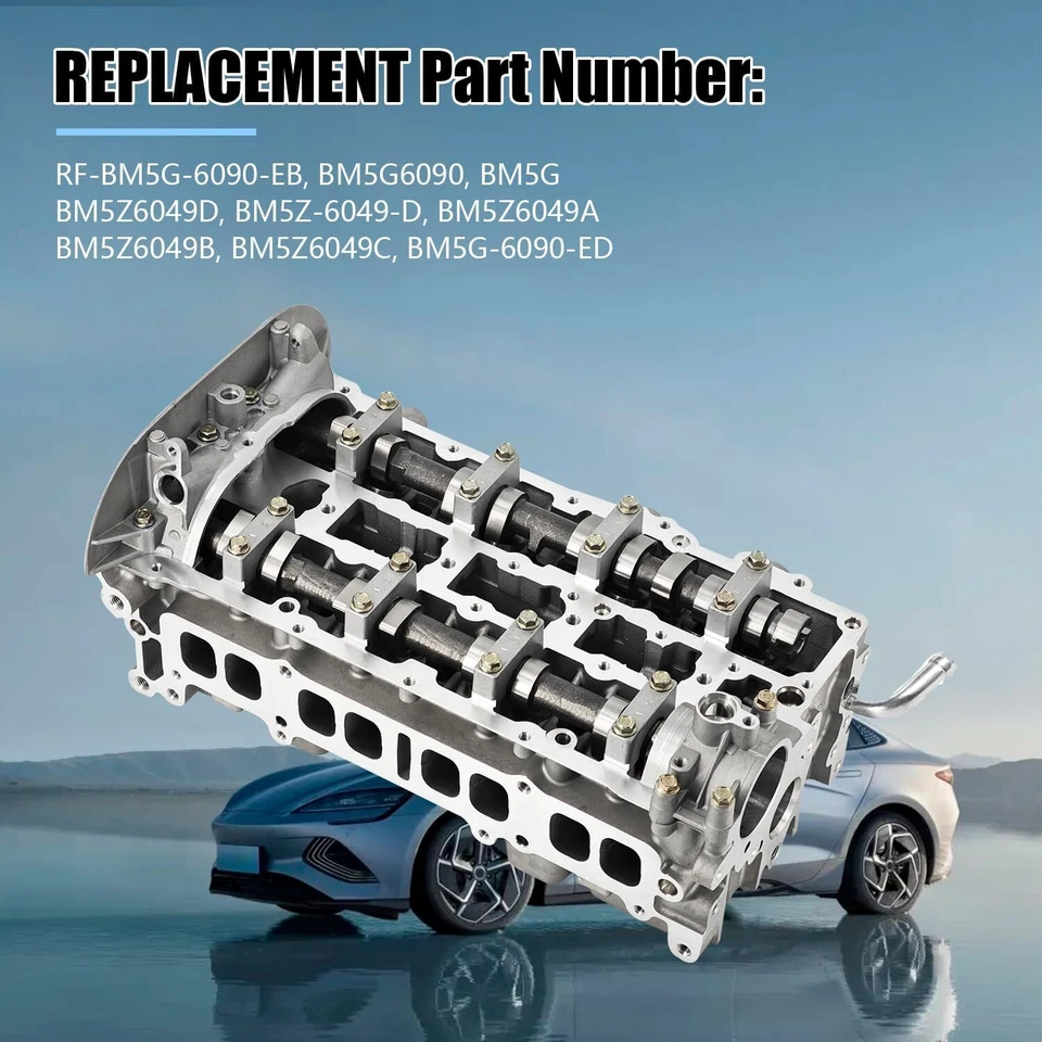 Turbo Cylinder Head Assembly For Ford Escape Fiesta Fusion Transit Connect 1.6L  - Изображение 3 из 4