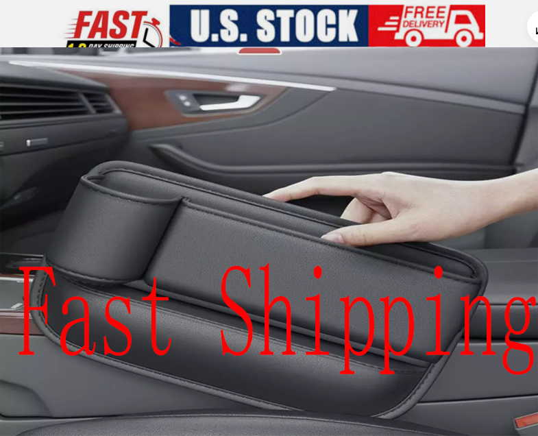Left Side Car Seat Gap Filler Storage Bag Organizer Box Phone Holder NEW USA/*