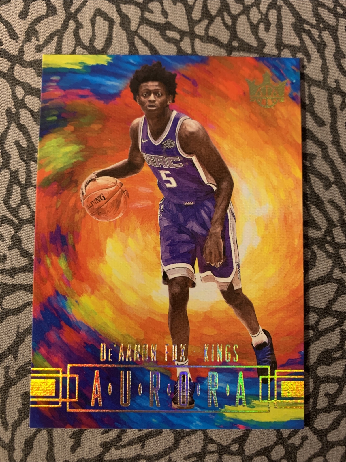 De’Aaron Fox 2017 Panini Court Kings Rookie Aurora-Rare-SSP
