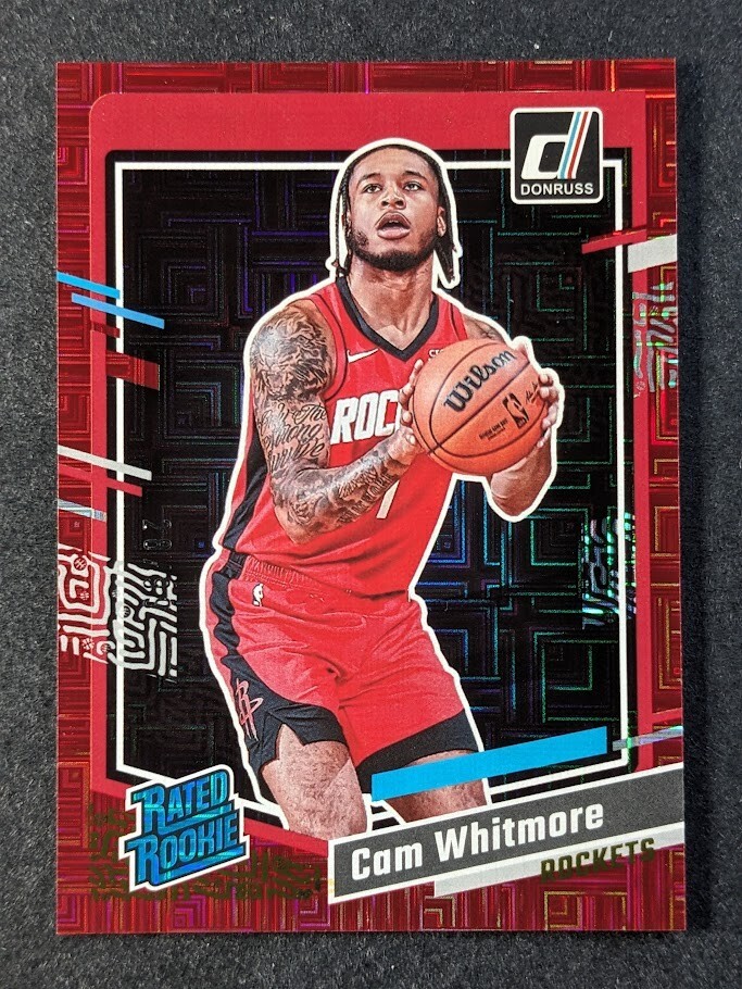 2023-24 Panini Donruss CAM WHITMORE /99 Rated Rookie Red Choice Rockets #211